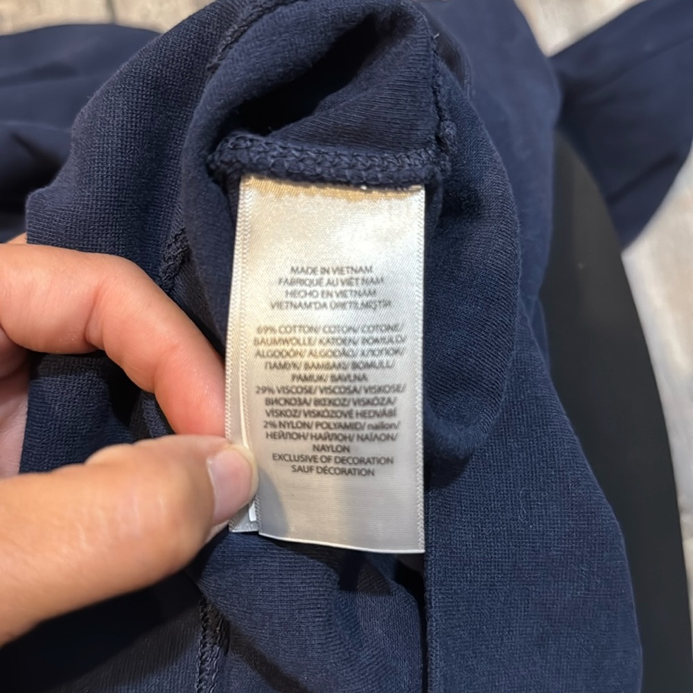 Navy Adult Medium Polo Pullover - Picture 6 of 6